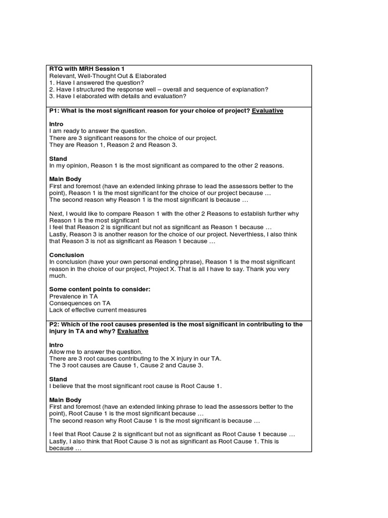 RTQ Structuring Literal and Narrative Questions | PDF | Sustainability ...