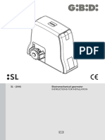 SL - (544) Electromechanical Gearmotor Instructions For Installation