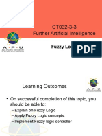 CT032-3-3 Further Artificial Intelligence: Fuzzy Logic