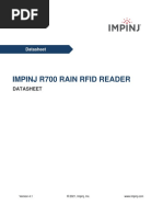 Impinj R700 RAIN RFID Reader Datasheet V4 - 1 20210715