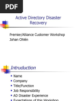 Active Directory Disaster Recovery, Server 2003