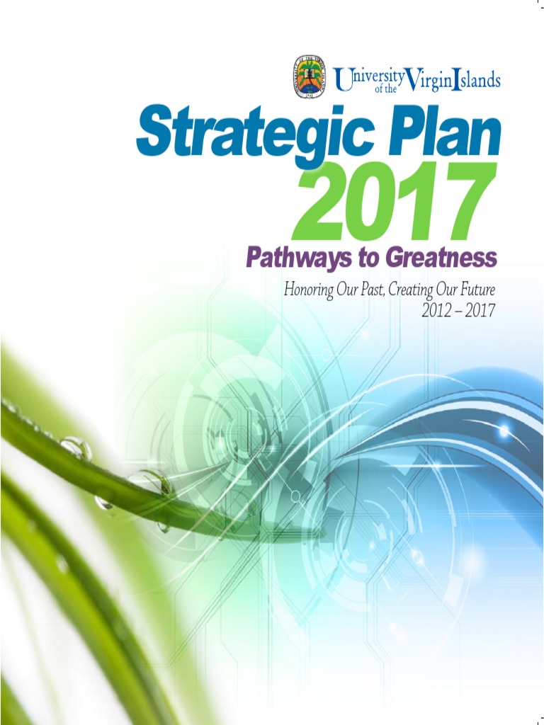 UVI Strategic Plan: Pathways to Greatness | PDF | University | Resource
