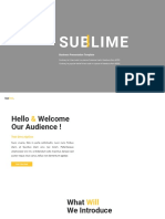 Sublime: Business Presentation Template