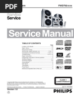 FWD792 DVD Mini System: Class 1 Laser Product