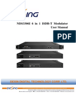 NDS3306I 6 in 1 ISDB-T Modulator User Manual 2018.11.26