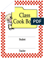 Student Recipe Book Cover