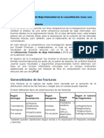 Ultrasonido Pulsado de Baja Intensidad en La Consolidación