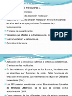 Espectros moleculares UV-Vis y fluorescencia