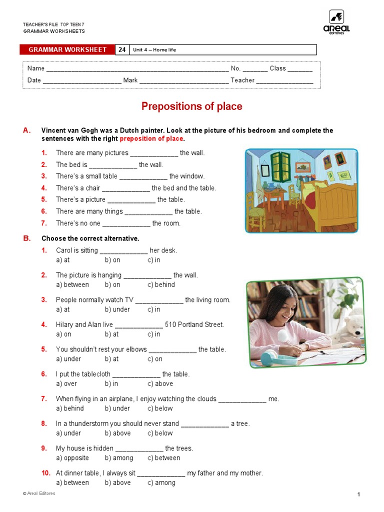 Ae tt721 Grammar Worksheet 24 | PDF | Home & Garden