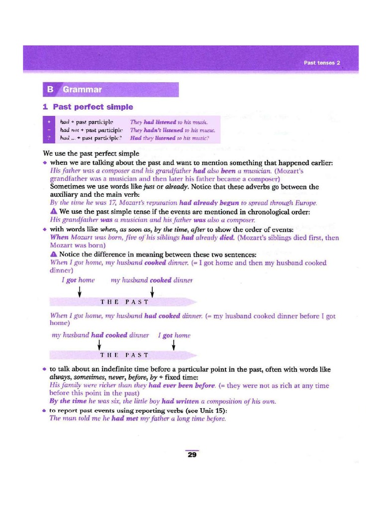 Grammar For IELTS Unit 4 Past Tenses 2 | PDF
