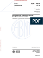 NBR 7274 - Interpretação da análise dos gases de transformadores em serviço