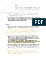 Ejercicio de coherencia y redacción de textos