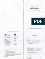 Losada y Casas, Enfoques para El Análisis Político