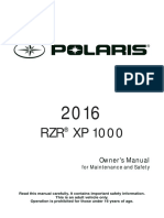 RZR XP 1000: Owner's Manual
