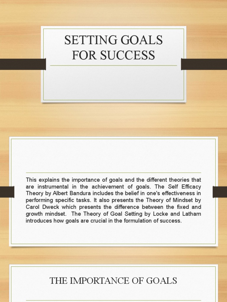 Effective Goal Setting for Success | PDF | Goal | Self Efficacy