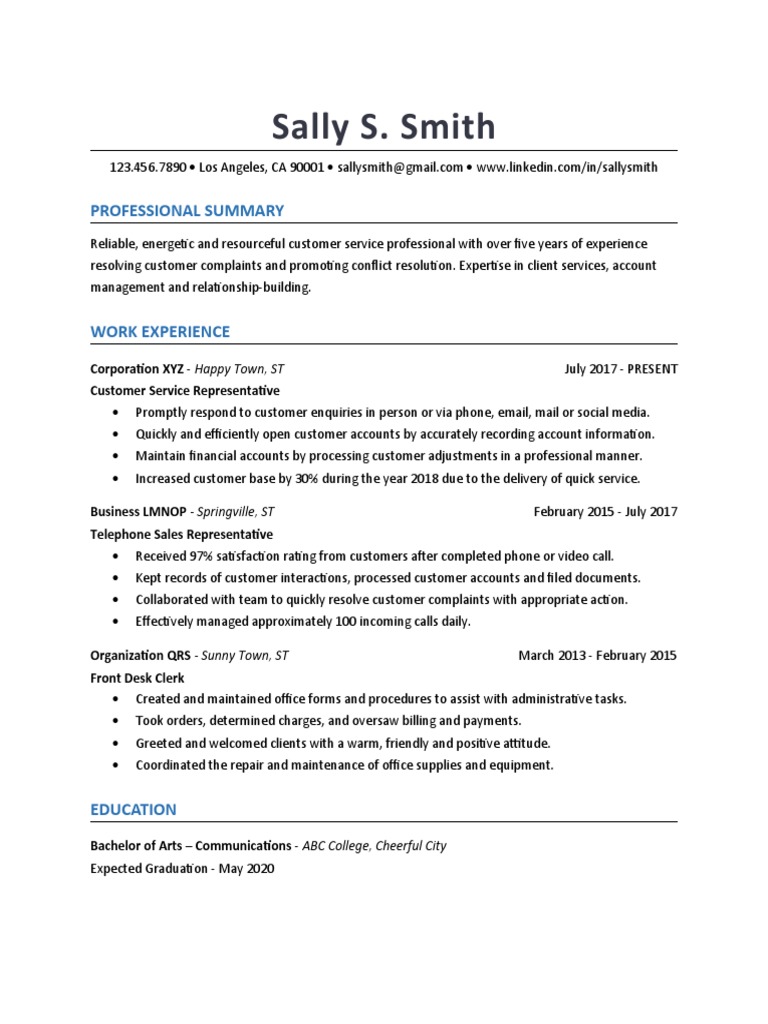 Sally S. Smith: Professional Summary | PDF | Microsoft Office ...