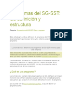 Programas SG-SST