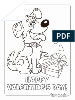 Valentines Day Coloring Puppy Dog