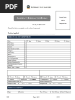 TMS - Candidate Information Form