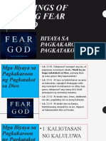 BLESSINGS of Having Fear in GOD