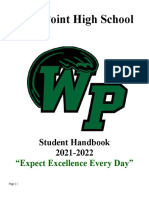 WPHS Student Handbook 2021-2022 Update