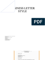 7 Business Letter Style
