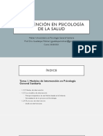 Intervención en Psicología de la Salud