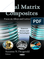 Metal Matrix Composites Focus On Alloys and Lattice Dynamics - Suzanne N. Fitzgerald