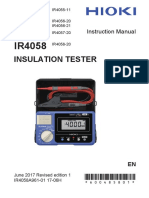 Insulation Tester: Instruction Manual