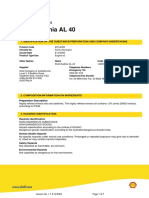 Shell Gadinia AL 40: Safety Data Sheet