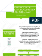 Preparacion de Penicilina para Prueba de Sensibilidad