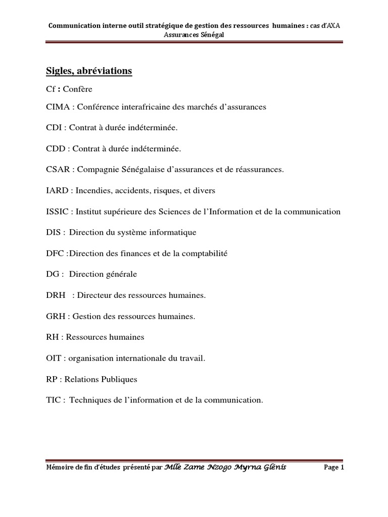 Communication Interne Outil Strategique de Gestion Des Ressources ...