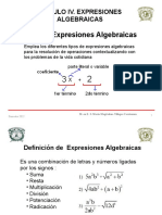 Expresiones Algebraicas