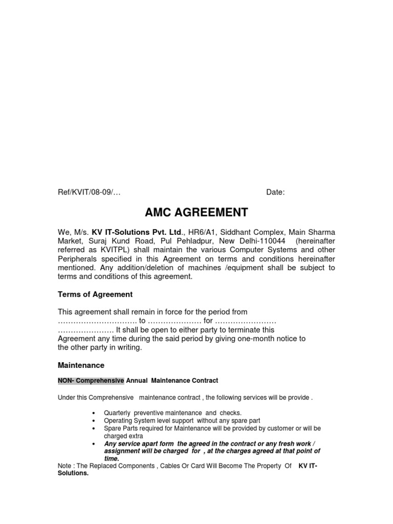 Amc Agreement | PDF | Legal Liability | Arbitration