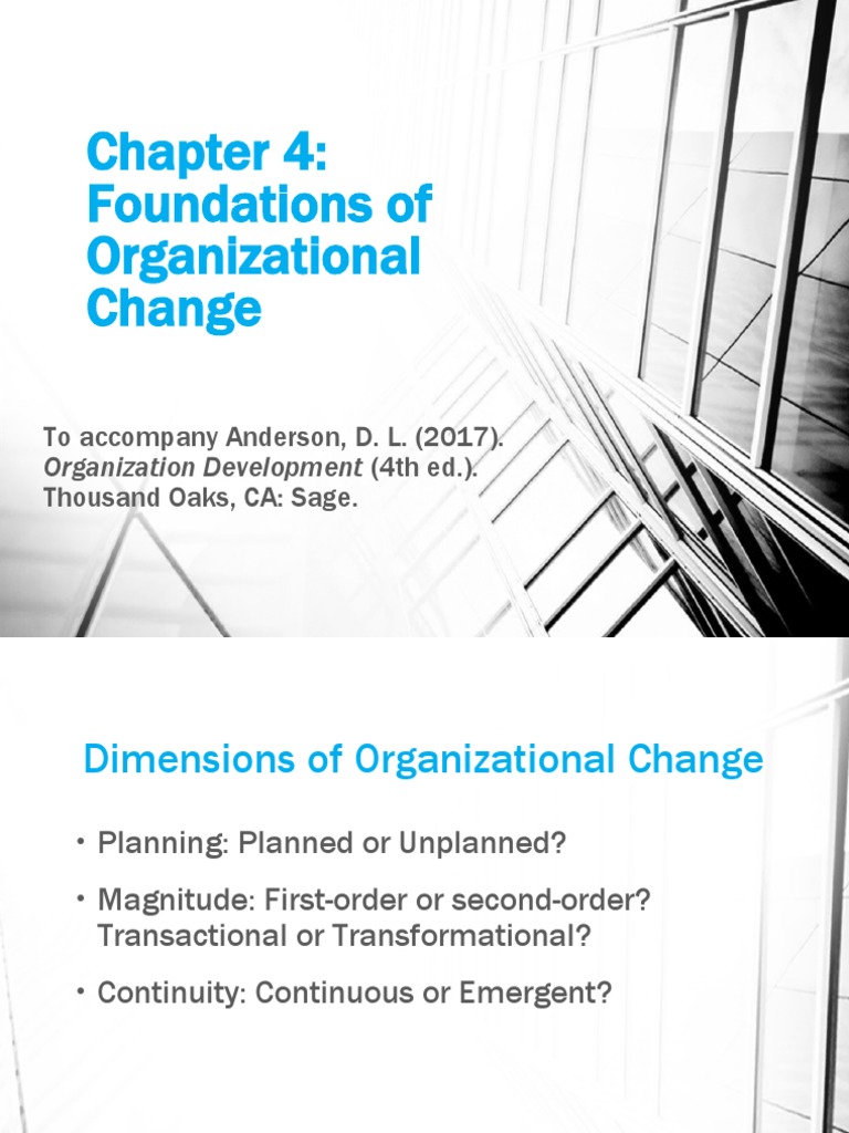Foundations of Organizational Change | PDF | Organizational Behavior ...