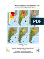 Focos de Calor MODIS Registrados para Argentina (2003-2008) : Caracterización Espacial y Temporal