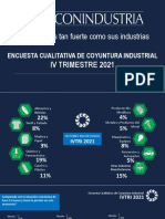 Encuesta Cualitativa de Coyuntura Industrial IV Trimestre 2021