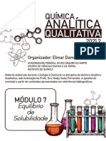 Apostila - Módulo VII - Equilíbrio de Solubilidade