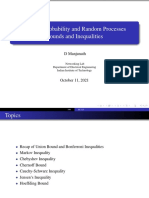 EE 325: Probability and Random Processes Bounds and Inequalities