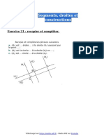 Segments Droites Et Constructions Exercice 21 Sixieme