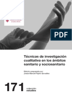 Técnicas de investigación cualitativa en los ámbitos sanitario y sociosanitario, Jesús Manuel Tajero González