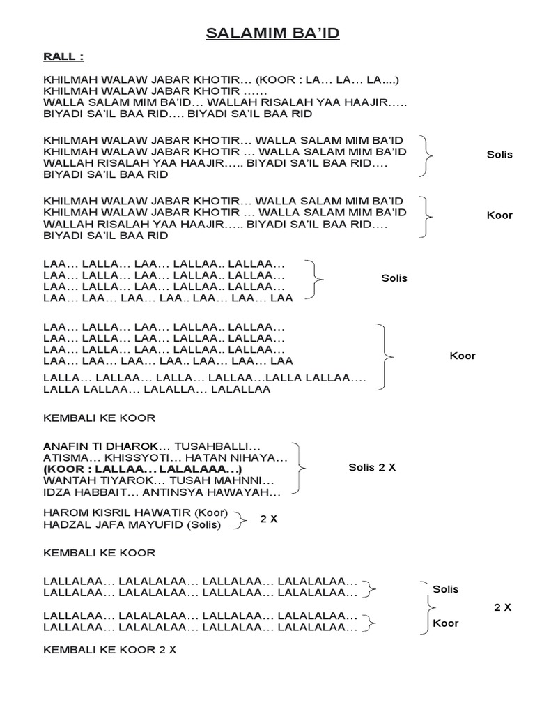 Lagu Qasidah Pdf