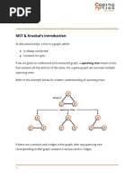 Graphs 2: MST & Kruskal's Introduction