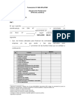 Formulario #008-SPLAFMV Declaración Patrimonial (Persona Jurídica) Fondo Mivivienda S.A. Ref.