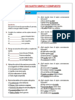 Reforzando Sujeto Simple y Compuesto