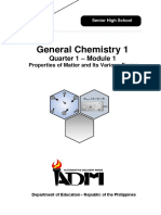 General Chemistry 1: Quarter 1 - Module 1