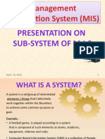 Management Information System (MIS)