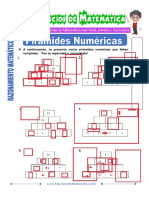 Ejercicios de Piramides Numericas para Cuarto de Primaria