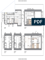 Planta CORTE 1-1: Cocina Lavandería