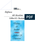 Chesterton Gilbert K - Defensa Del Desatino (Doc)